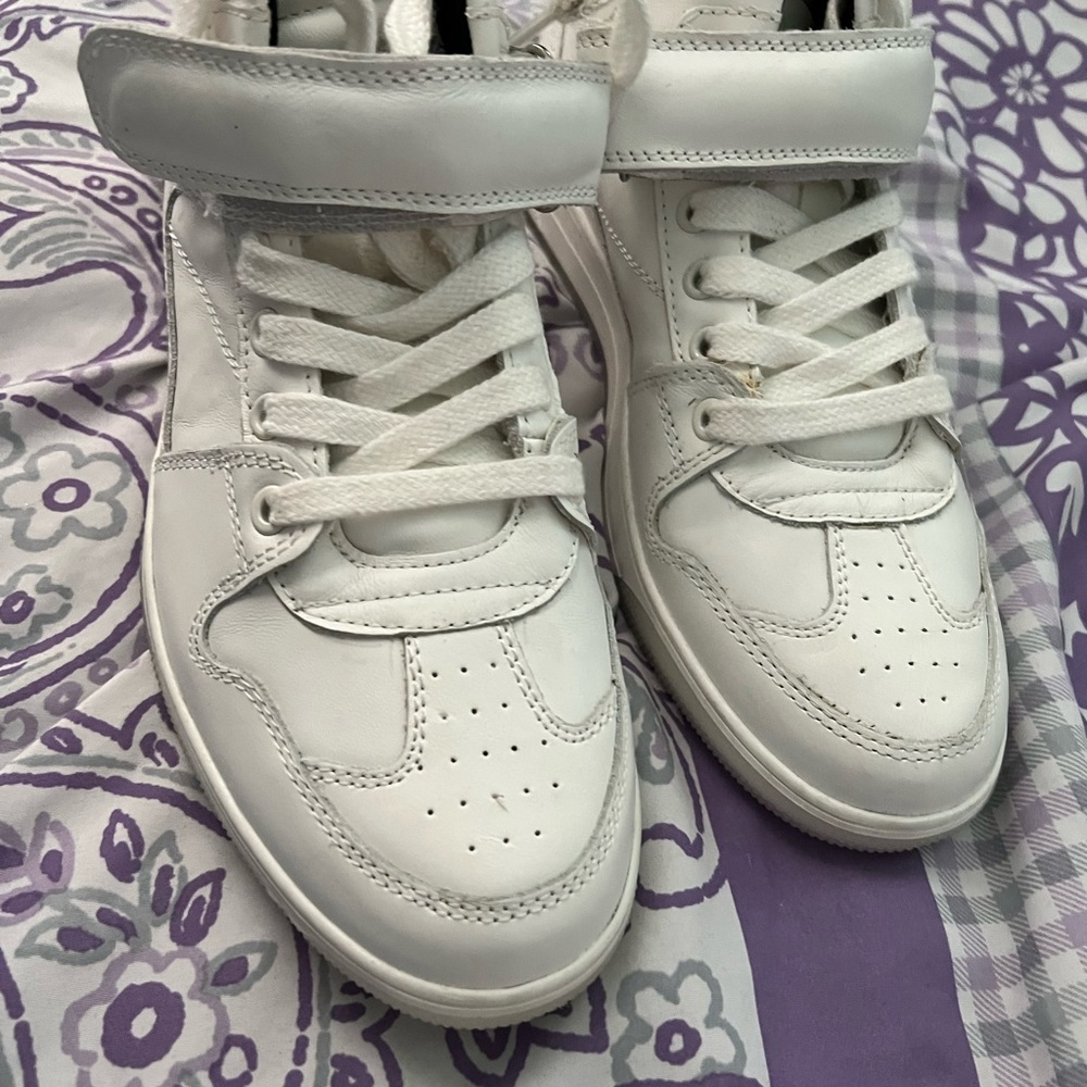 ZARA leather High Top Sneakers